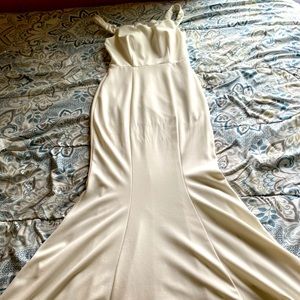 Maxi Mermaid White Dress